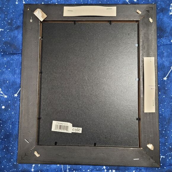 8x10 mat to 5x7 silver bead all wood picture frame - Picture 2 of 3